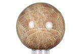 Polished Peach Moonstone Sphere - Madagascar #252051-1